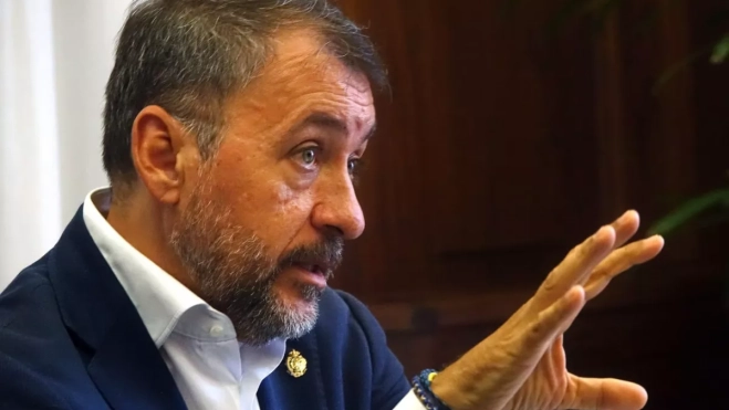 El alcalde de Santa Cruz, José Manuel Bermúdez, en una entrevista con Atlántico Hoy./ CEDIDA El alcalde de Santa Cruz, José Manuel Bermúdez, en una entrevista con Atlántico Hoy./ CEDIDA