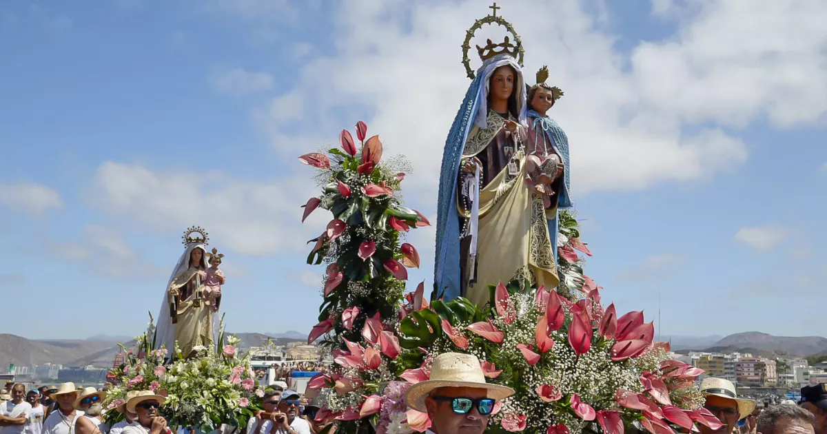 Imagen de la bajada de la Virgen del Carmen / AYUNTAMIENTO DE MOGÁN 
