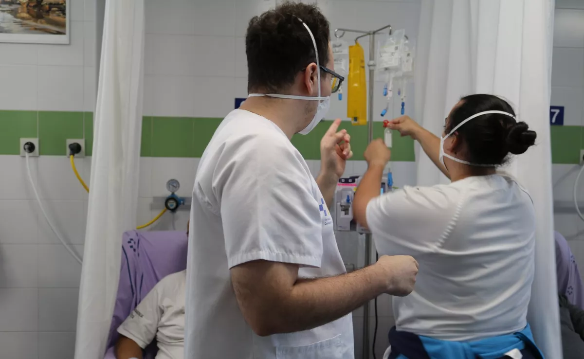 Profesionales en un hospital del Servicio Canario de la Salud. / SANIDAD 