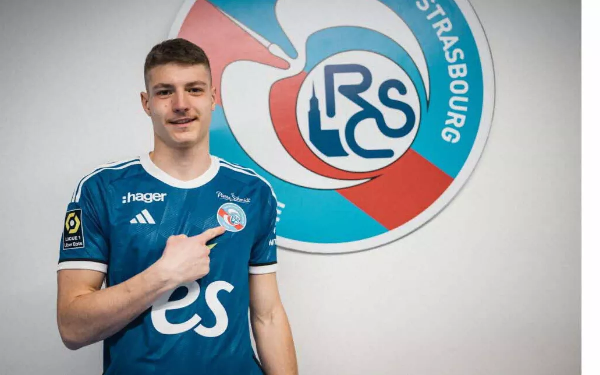 Milos Lukovic, delantero del Estrasburgo, objetivo de la UD Las Palmas. / LIGUE1