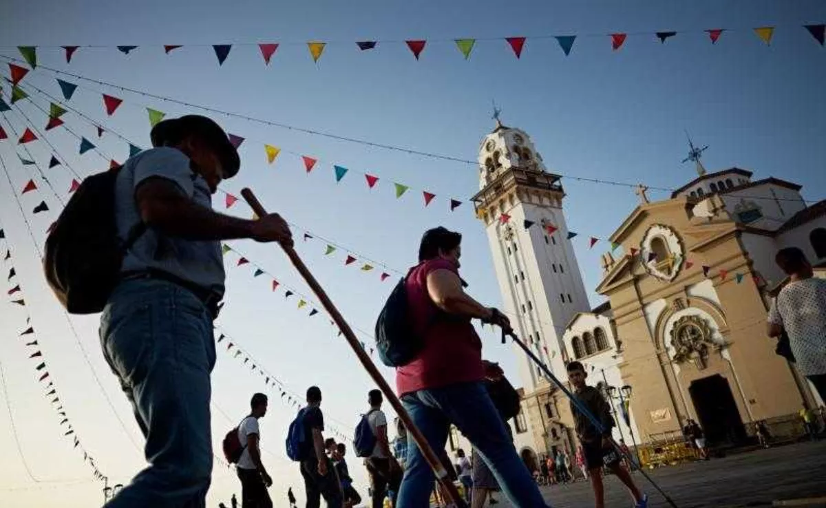 Peregrinos llegando a Candelaria / AYUNTAMIENTO DE CANDELARIA