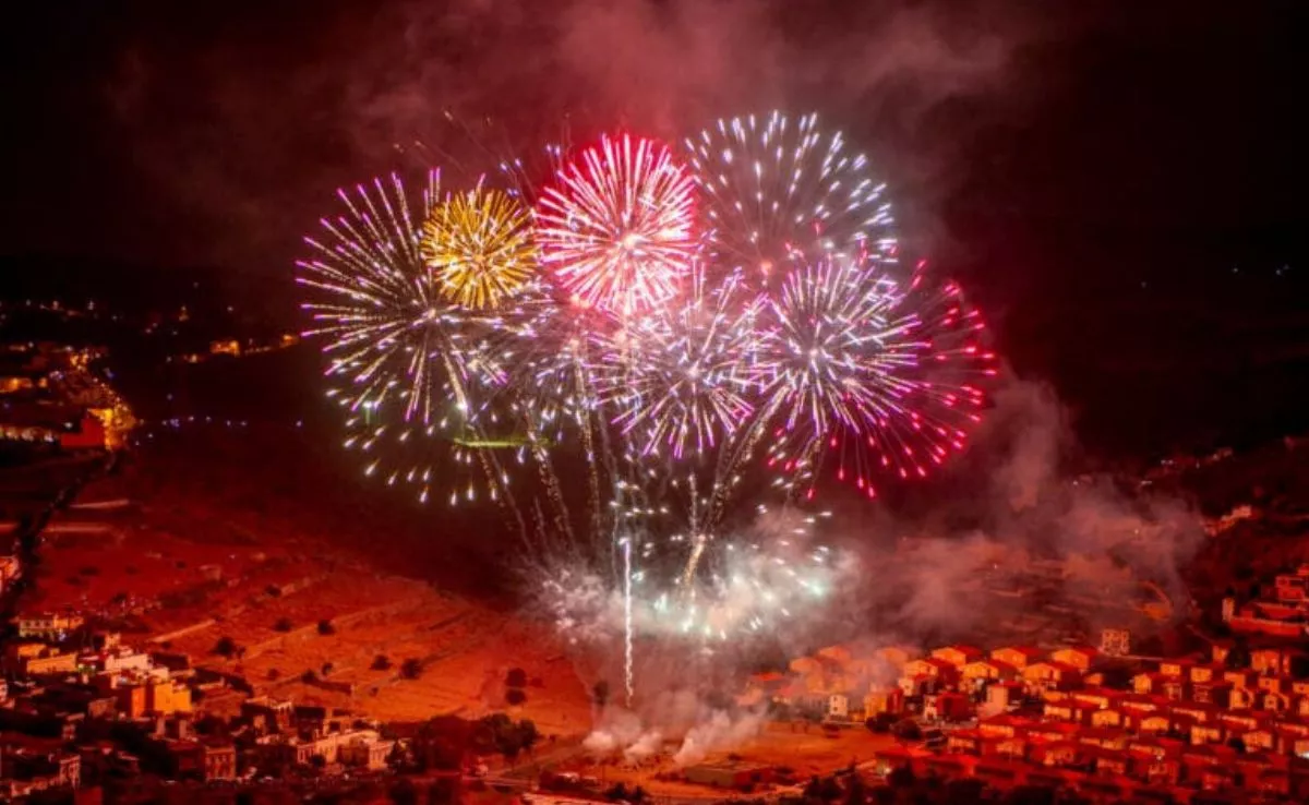 Fuegos Artificiales de San Lorenzo. /Cedida