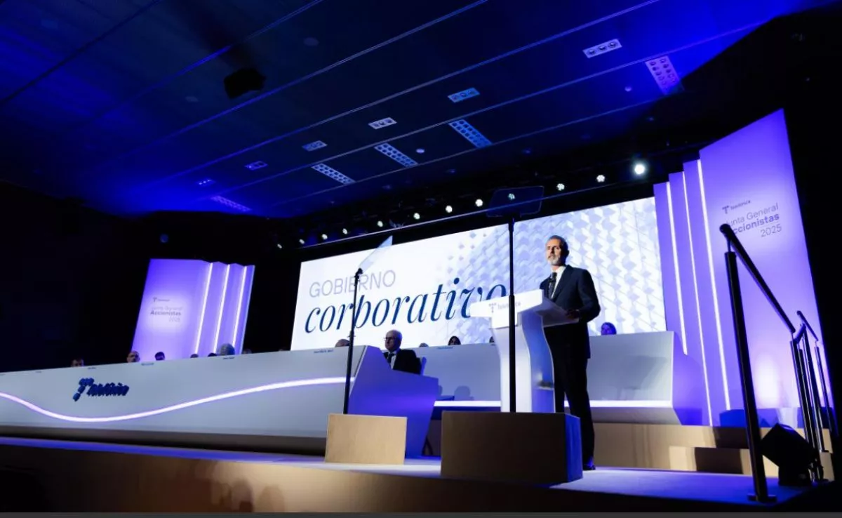 Marc Murtra, en la última Junta de Accionistas de la empresa. /Telefónica