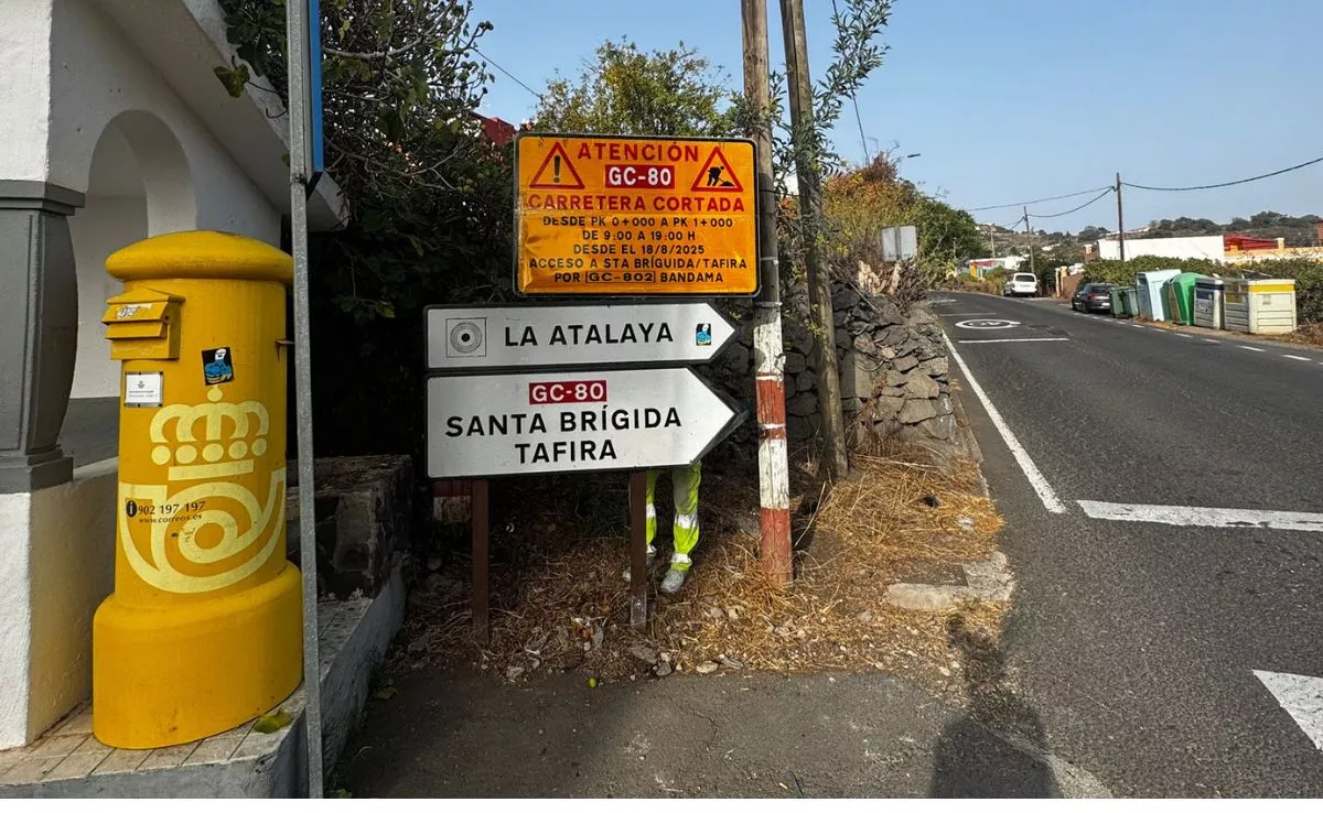 El Cabildo inicia el lunes el asfaltado de la GC-80 en La Atalaya