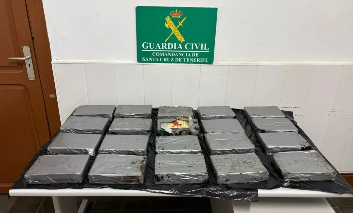 La Guardia Civil intercepta más de 20 kilos de cocaína en la costa norte de Tenerife