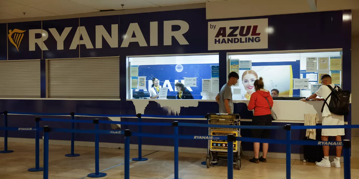 Imagen del mostrador de Ryanair / EFE - J.P. GANDUL
