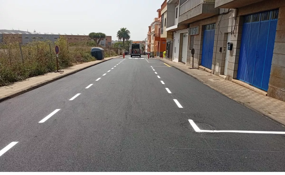 La Laguna concluye el reasfaltado del camino de Las Gavias tras dos semanas de obras