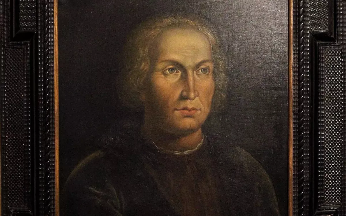 En la imagen, copia de un cuadro del almirante Cristóbal Colón realizado por el pintor Rafael Tejedo de 1828. EFE/Elvira Urquijo A.