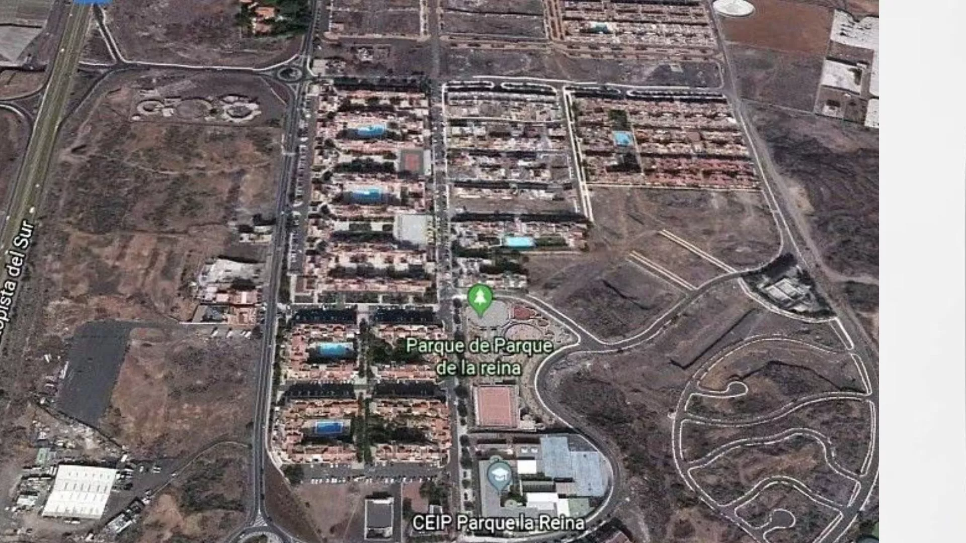 Vista aérea de parcelas en Cho Parque de la Reina, Arona|FOTOCASA