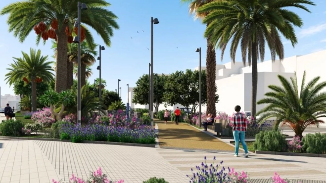 Proyeccción del futuro Parque Urbano de Barranquillo. Cedida