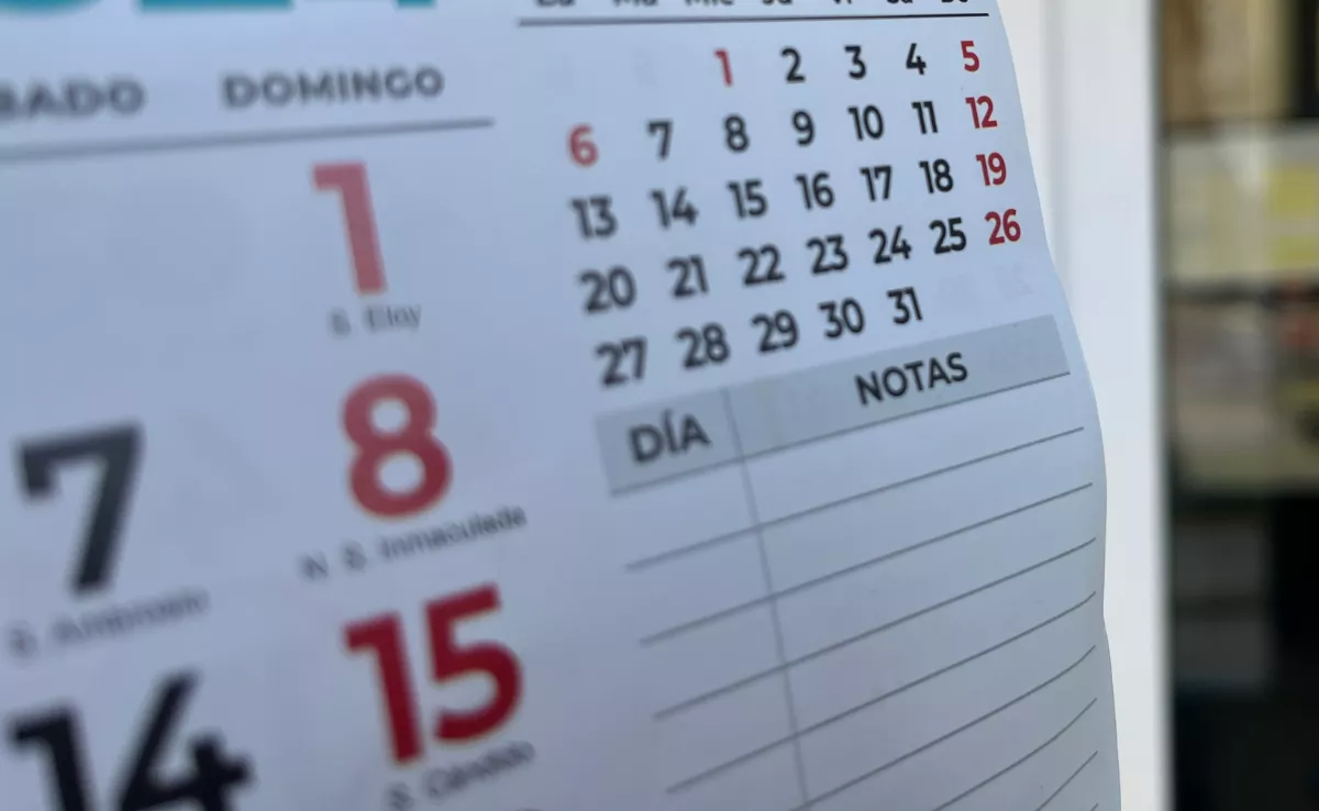 Imagen de un calendario / EFE