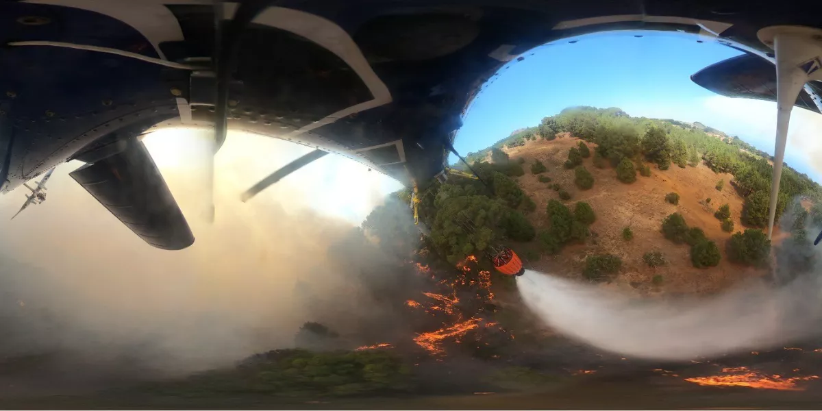 Imagen del conato de uno de los incendios en El Hierro / EIRIF