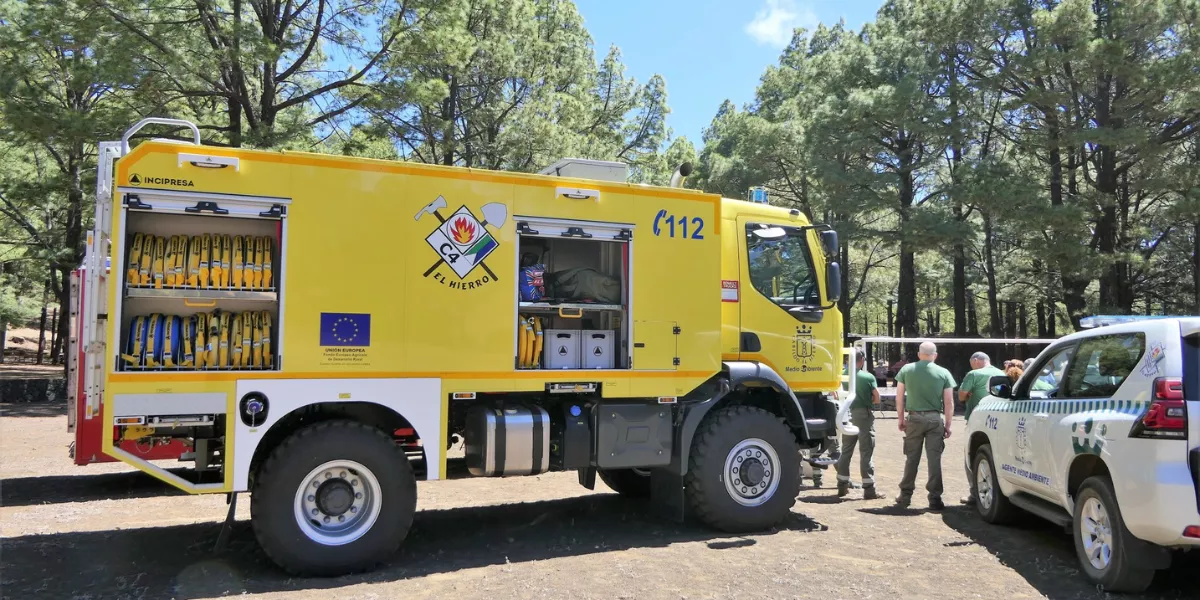 Imagen de los efectivos en el conato de incendio de El Hierro / CABILDO DE EL HIERRO 