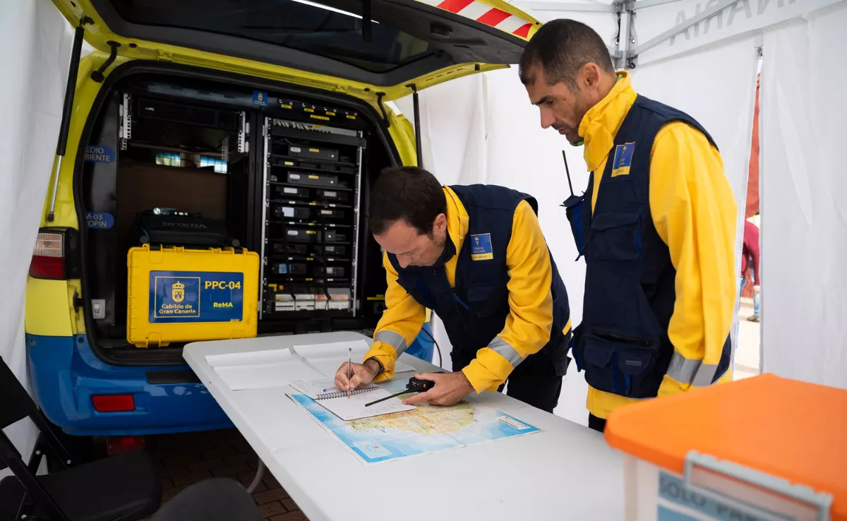 Técnicos enviados a Castilla y León / Cabildo de Gran Canaria