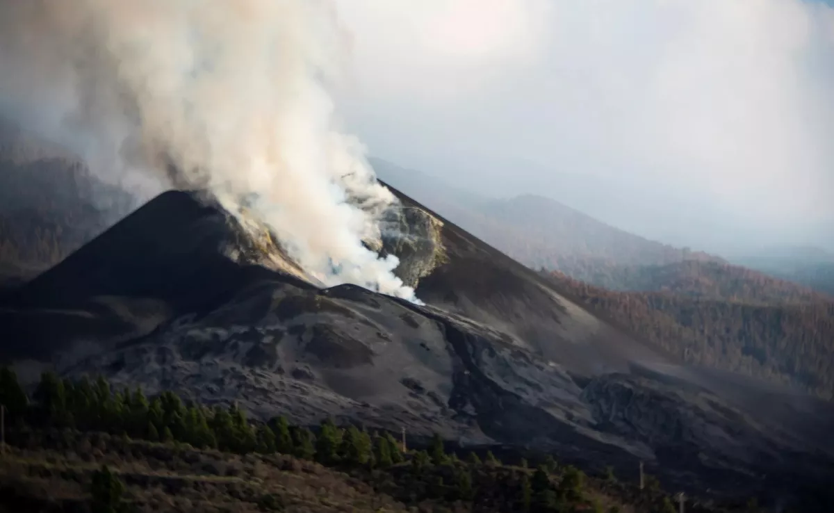 Imágenes de archivo del volcán de La Palma / EFE