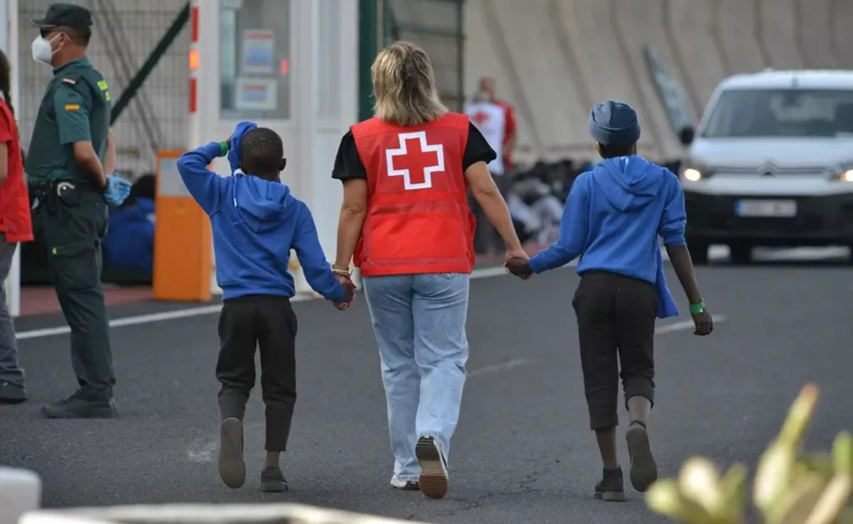 Menores migrantes llegados a Canarias. /EFE