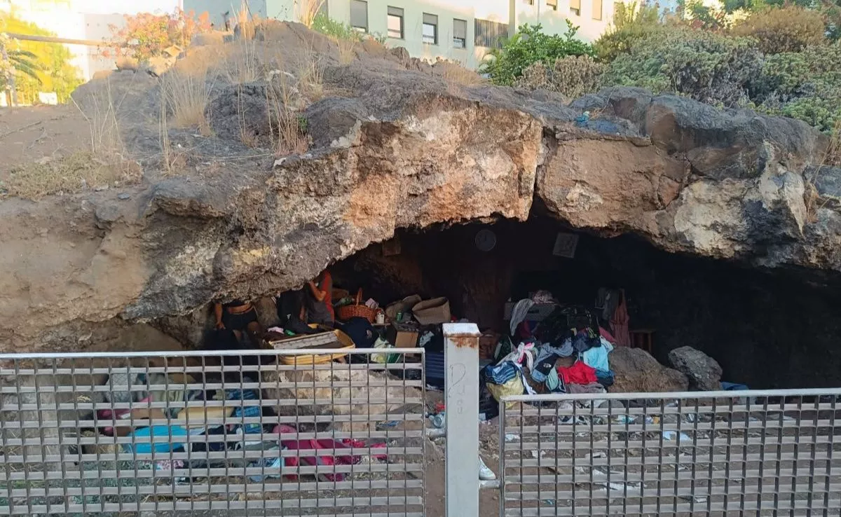 La cueva, cuando aún estaba ocupada. /Cedida