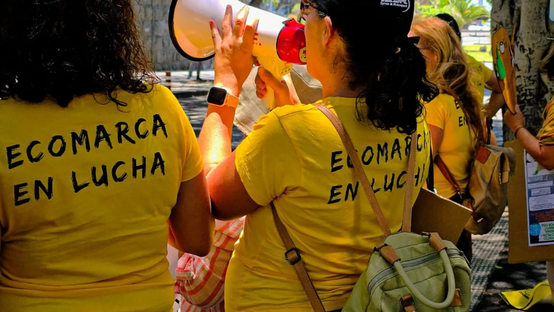 Imagen de la Plataforma Ecomarca durante una manifestación|CEDIDA