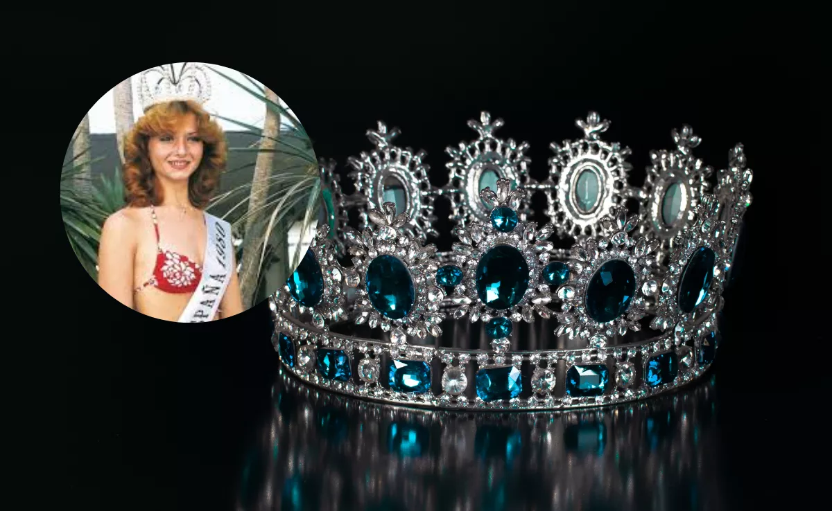 Imagen de una corona y de la miss canaria más famosa del mundo / AH