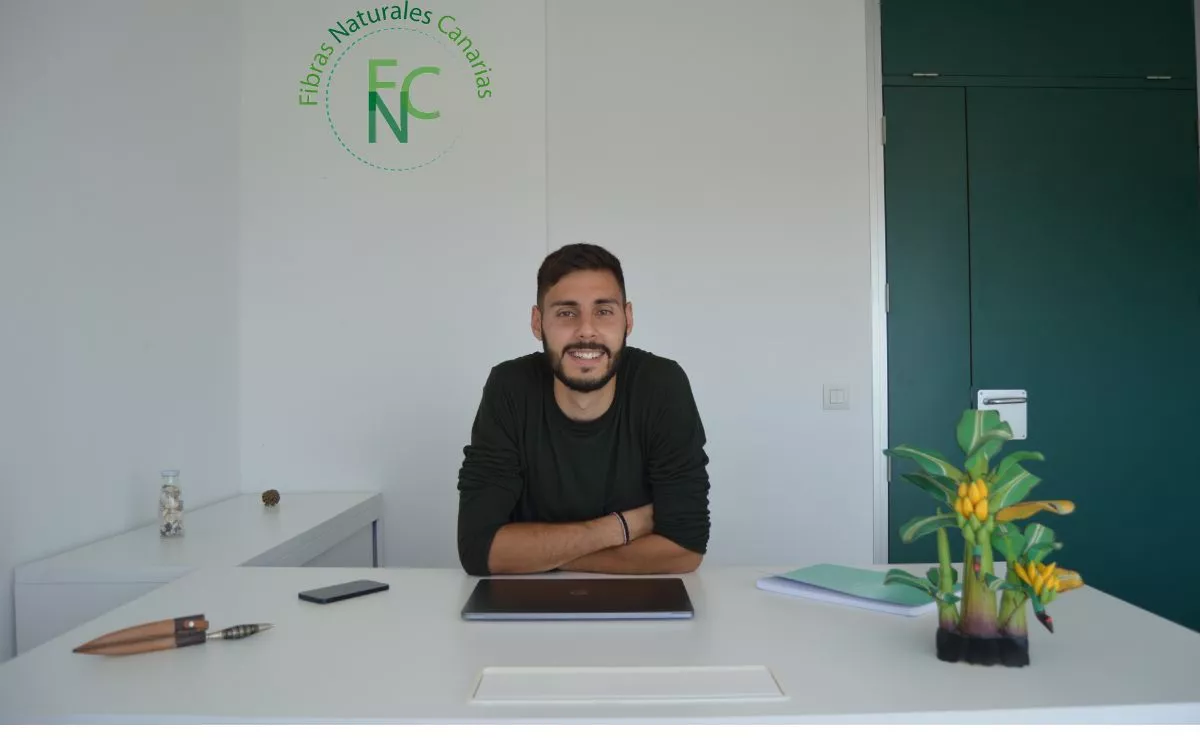 El CEO y fundador de Fibras Naturales Canarias, Néstor Santiago Ávila. CEDIDA