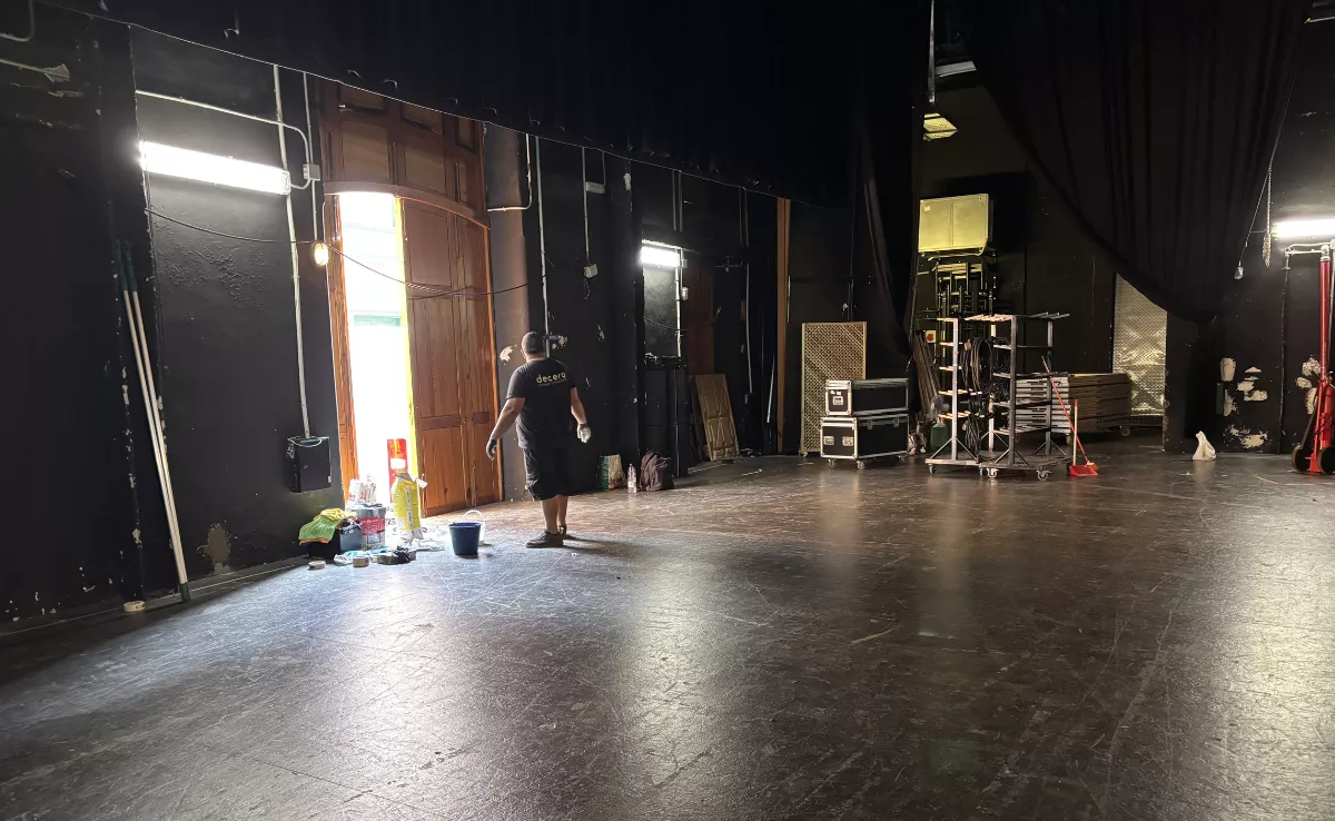 Imagen de las obras en el Teatro Leal / AYUNTAMIENTO DE LA LAGUNA