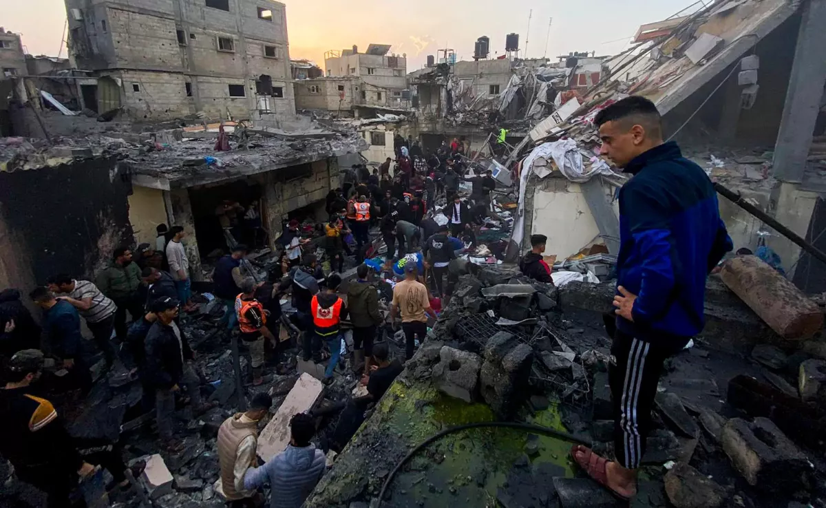 Imagen de Gaza tras los bombardeos israelíes / EFE - ANAS BABA