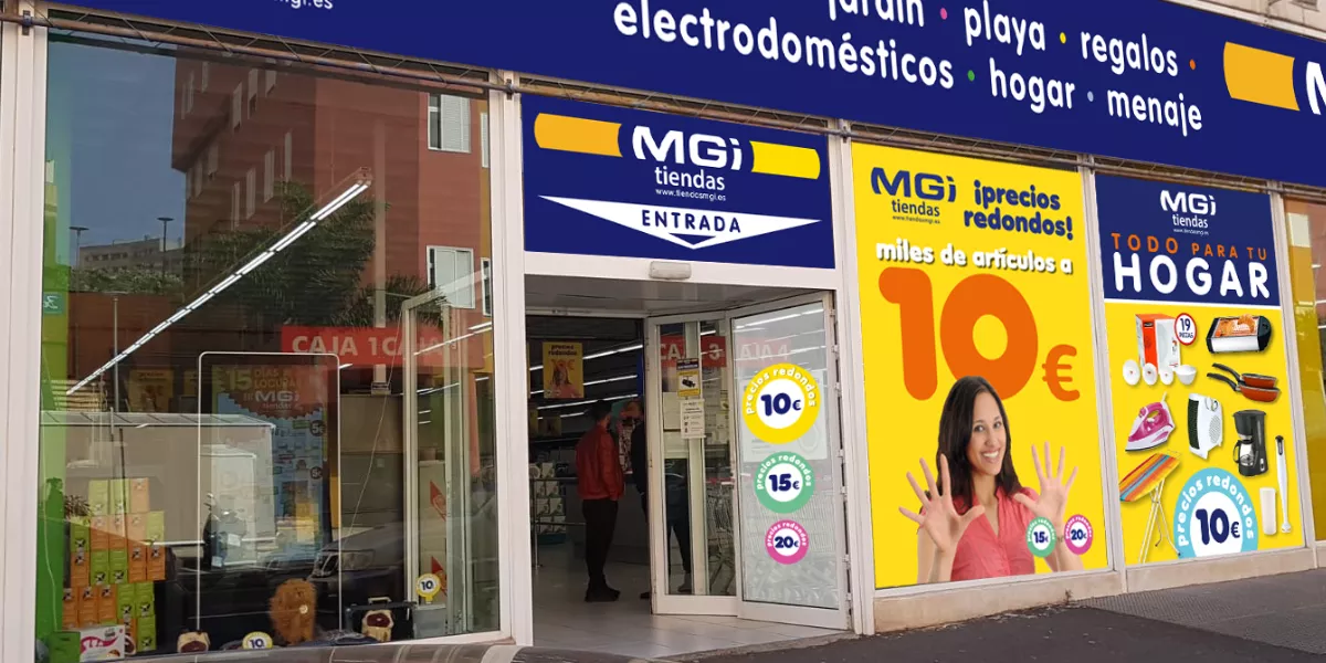 Imagen de la tienda de gangas con precios redondos en Canarias / MGI