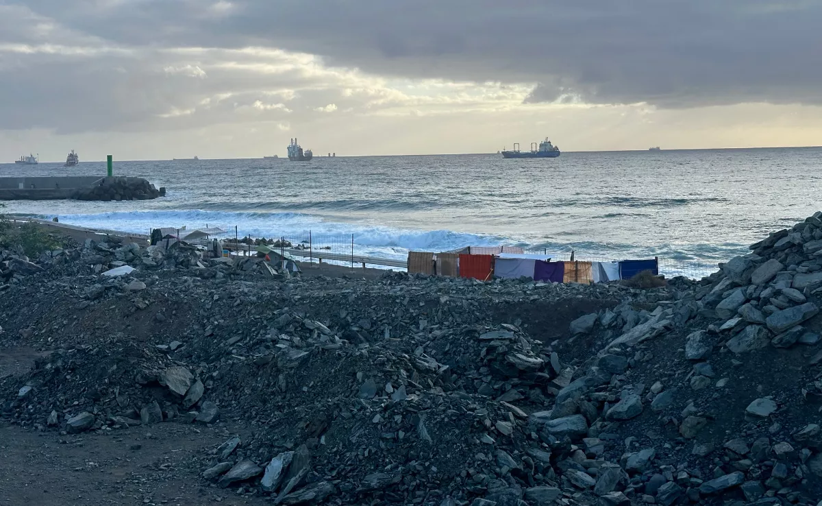 Imagen de las chabolas en San Cristóbal / MARCOS MORENO - ATLÁNTICO HOY