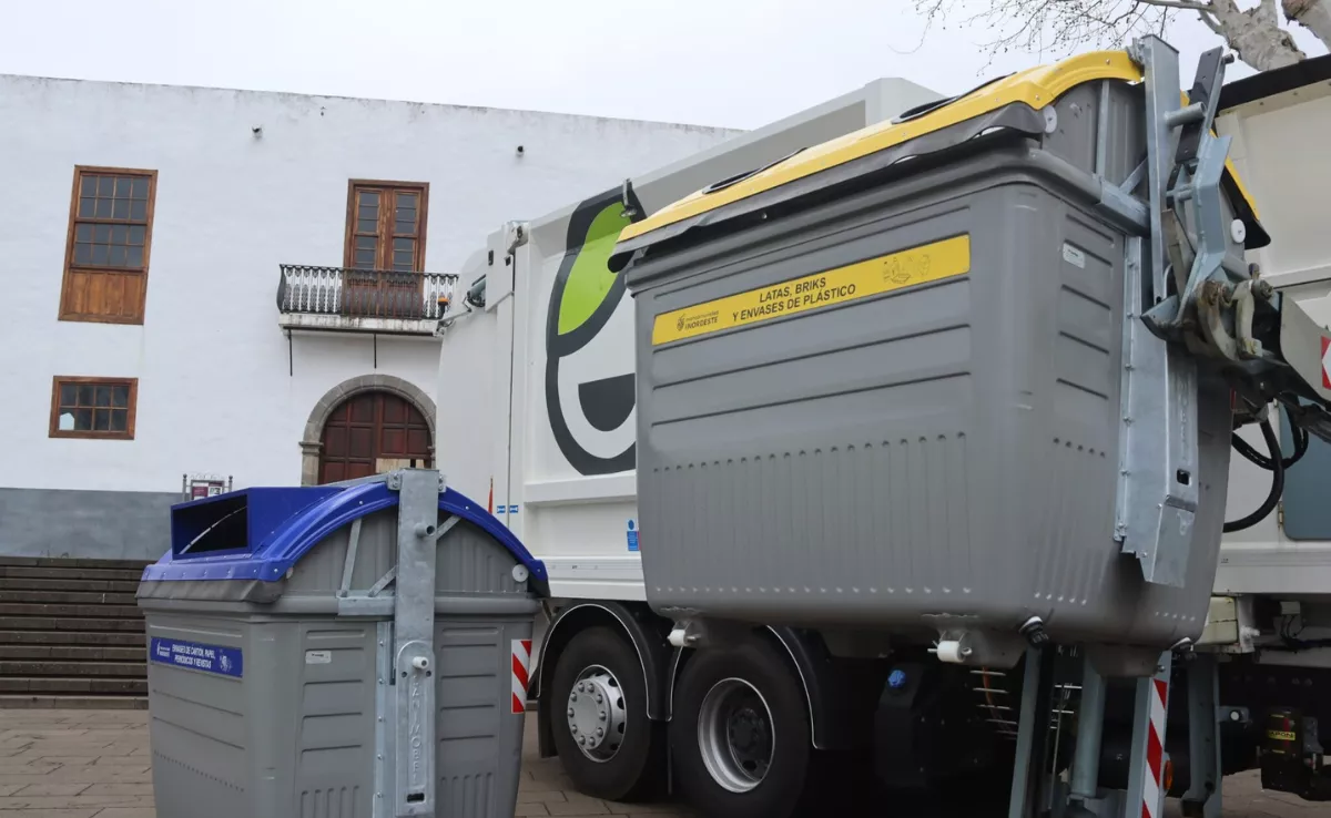 Imagen de un camión de la Mancomunidad del Nordeste. / MANCOMUNIDAD DEL NORDESTE DE TENERIFE