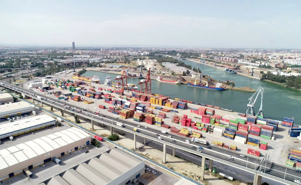 El puerto de Sevilla, el único puerto marítimo de interior de España. /Puerto de Sevilla