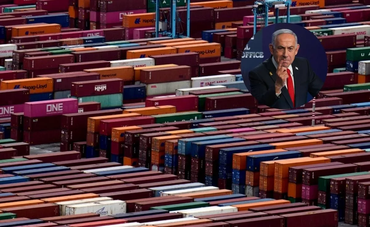 Imagen de contenedores de importaciones y Benjamin Netanyahu / AH