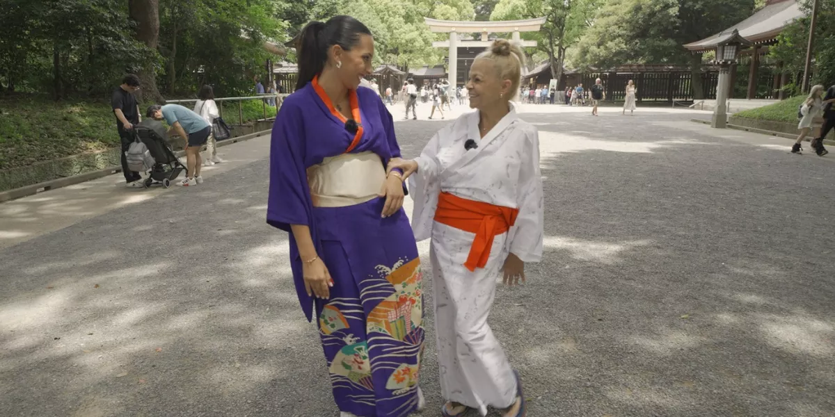 A la derecha de la imagen,  Antonia María Ramírez, una teldense residente en Tokio / AYUNTAMIENTO DE TELDE