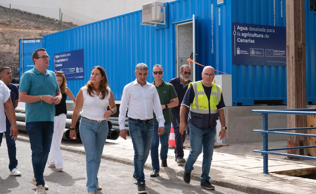 La nueva desaladora de Fuerteventura, capaz de tratar 2.500 m³ diarios, estará lista a final de mes./ CEDIDA