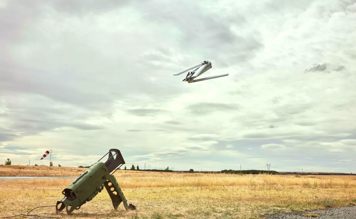 El dron merodeador Q-SLAM-40 de Arquimea./ ARQUIMEA