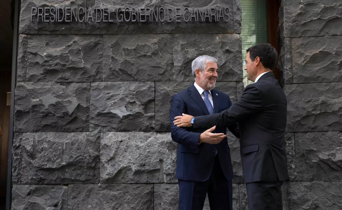 El lehendakari vasco junto a Fernando Clavijo / EFE