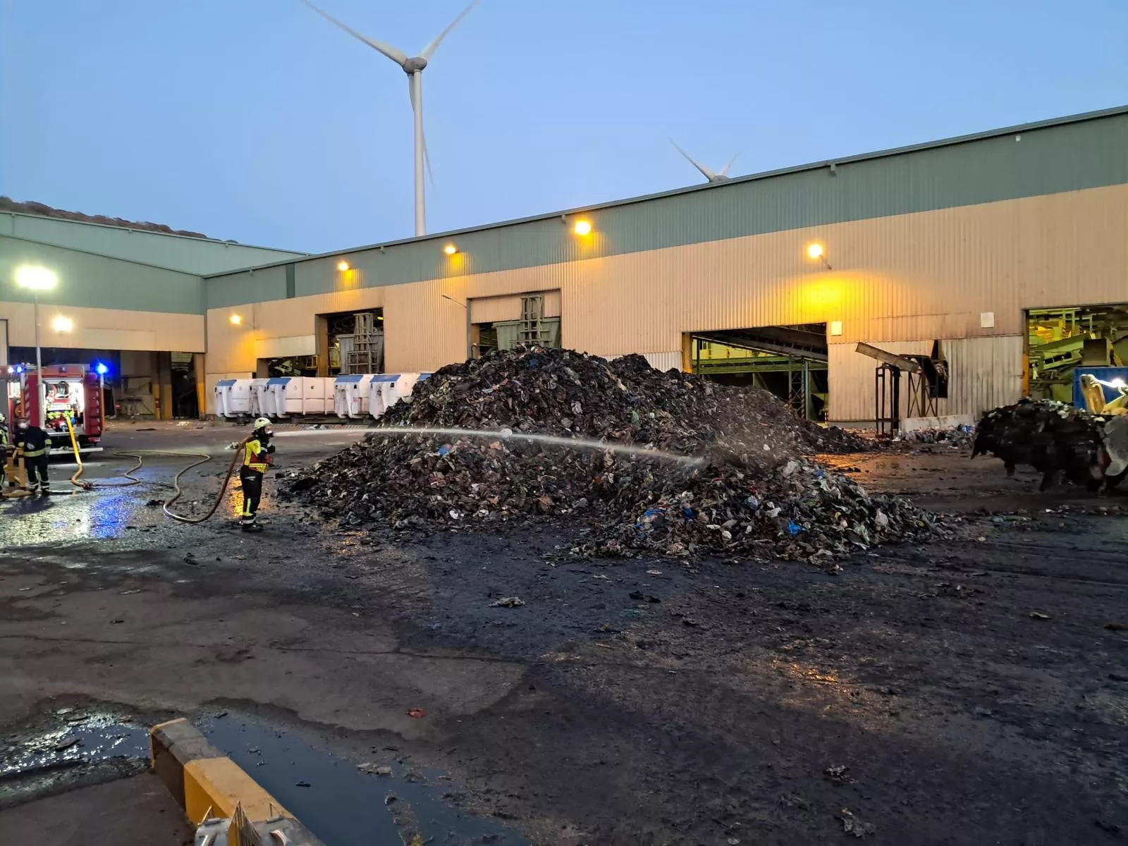 Incendio extinguido en el PIRS. /Cabildo de Tenerife