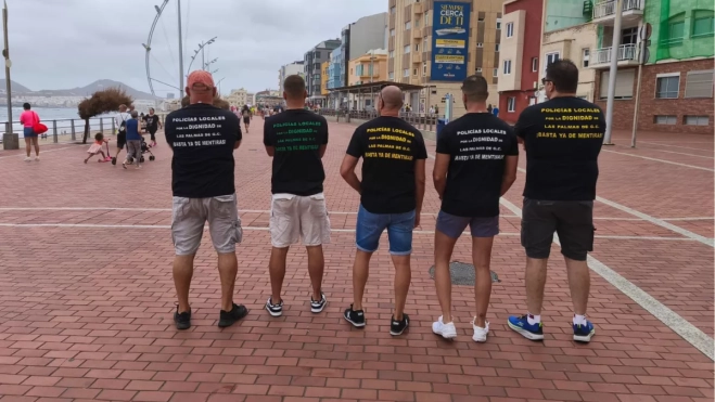 Imagen de los agentes que han puesto en marcha la reivindicación en Las CanterasCEDIDA (1)