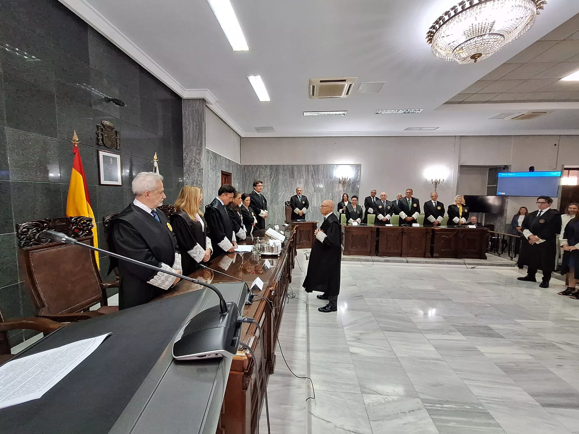 Miguel Ángel Parramón toma posesión como presidente de la Audiencia de Las Palmas. / CEDIDA