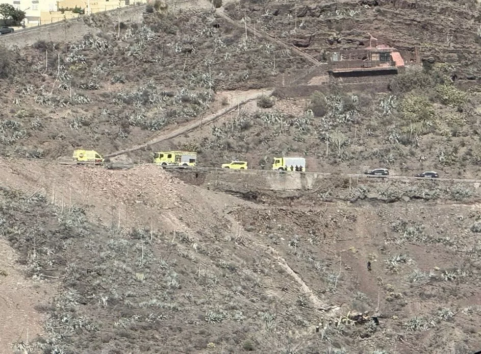 Imagen del incidente ocurrido en Telde este pasado lunes, donde falleció un trabajador. / PSOE TELDE