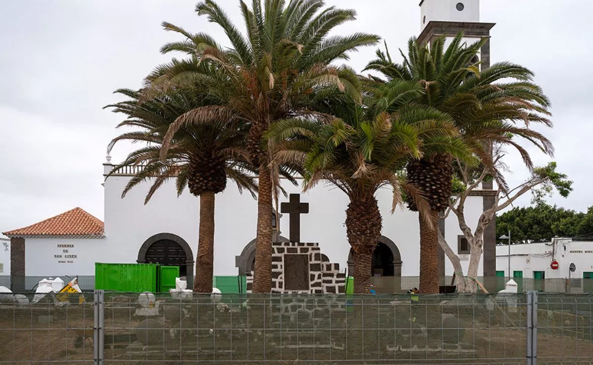 Cruz de los Caídos de la plaza de Las Palmas, en Arrecife. /Diario de Lanzarote