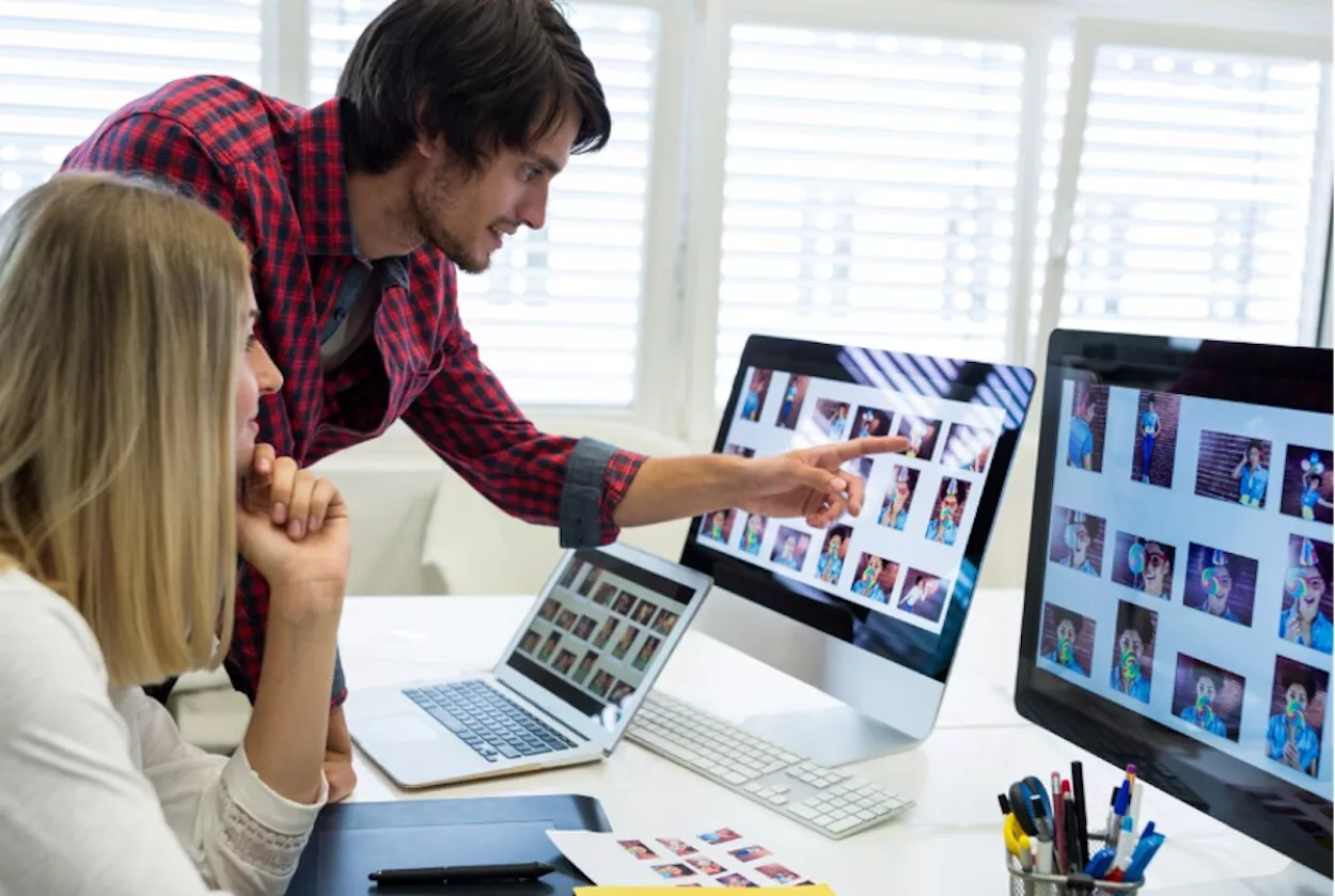 Elección de imágenes para subir a una página web