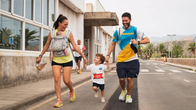 Una familia en la LPA CIty Race. / LPA CITY RACE 