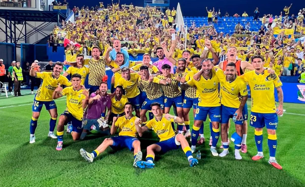 Imagen de la UD Las Palmas tras el partido contra el Leganés. / UD LAS PALMAS