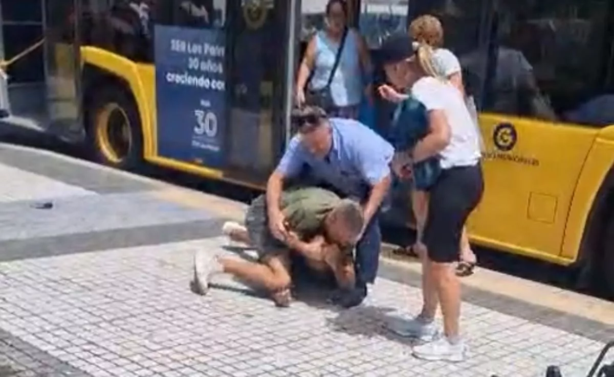 Pelea entre dos hombres en Tamaraceite. /Redes