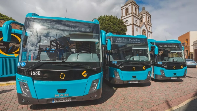 En la imagen, guaguas de Global / GLOBAL