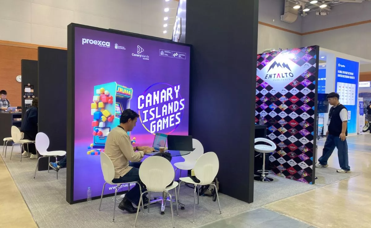 Stand canario en la 'Tokyo Game Show 2025'. /Cedida