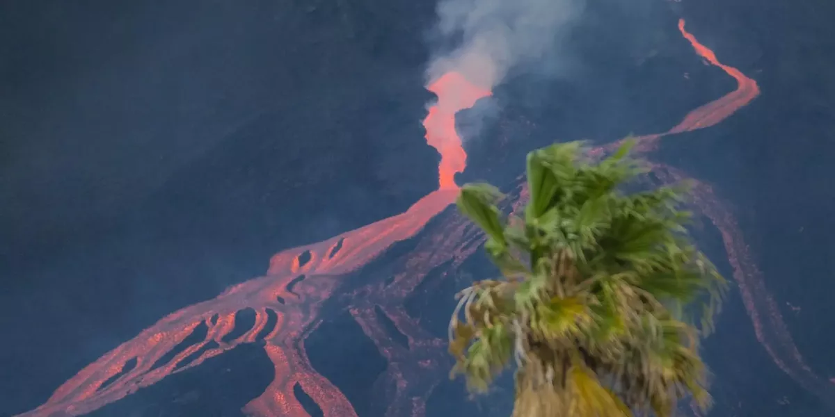 Imagen del volcán de La Palma / EFE