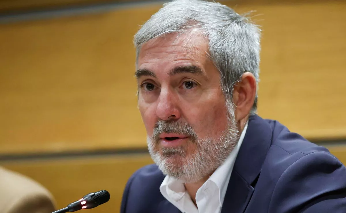 El presidente de Canarias, Fernando Clavijo participa en el foro "África: inversión en talento y desarrollo" celebrado en la sede de la CEOE. /EFE/ David Fernández