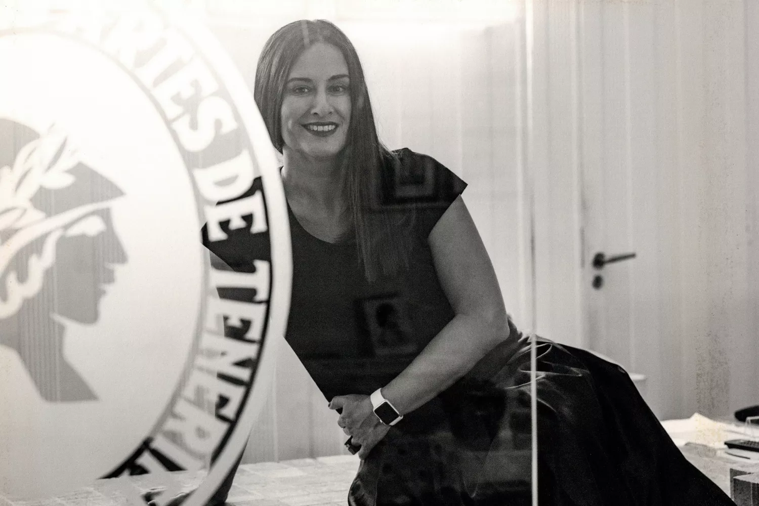 Dulce Xerach en el Círculo de Bellas Artes, en su etapa como presidenta./ CBAT Dulce Xerach en el Círculo de Bellas Artes, en su etapa como presidenta./ CBAT