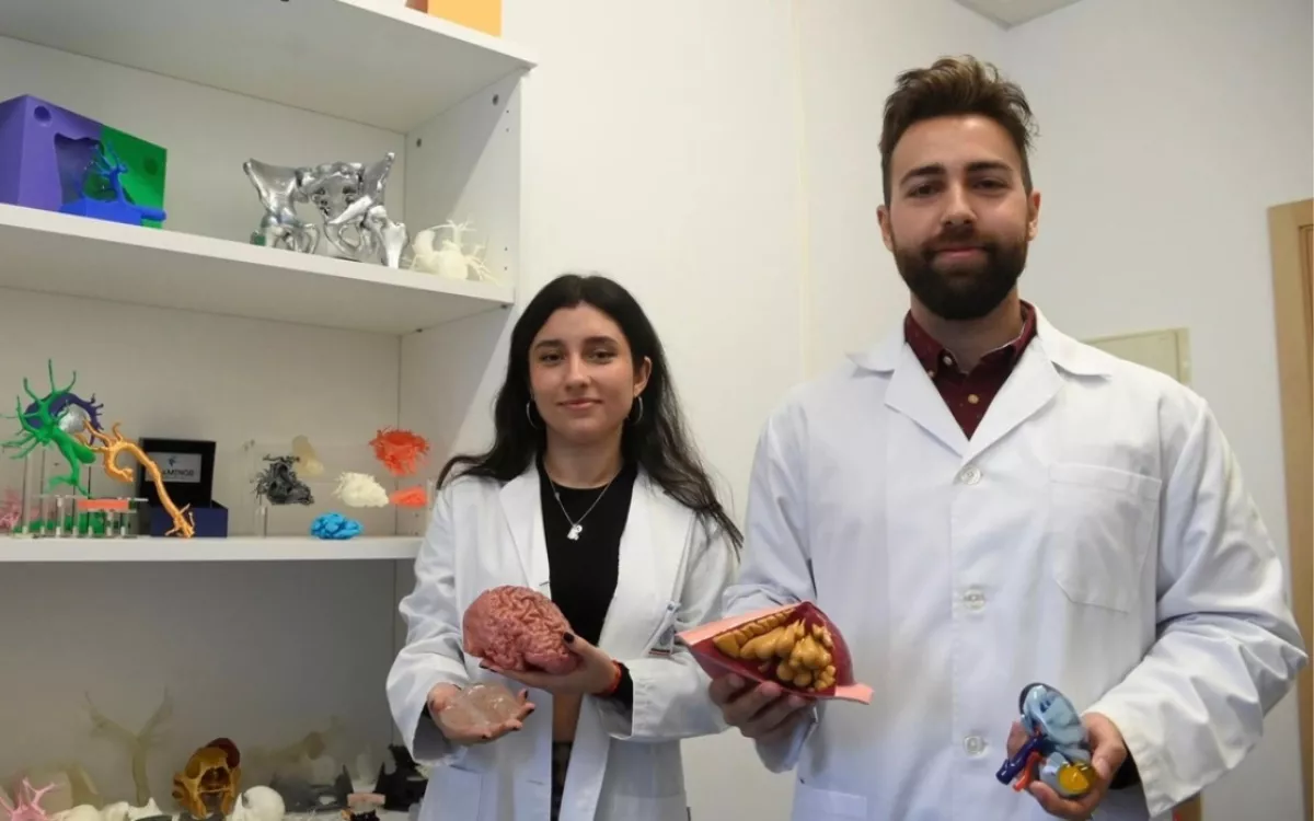 Canarias contará con réplicas 3D de órganos para avanzar en diagnósticos y cirugías. En la imagen, Luis Martínez Muñoz, CEO de Flamingo Biomechanical Lab.  / AH